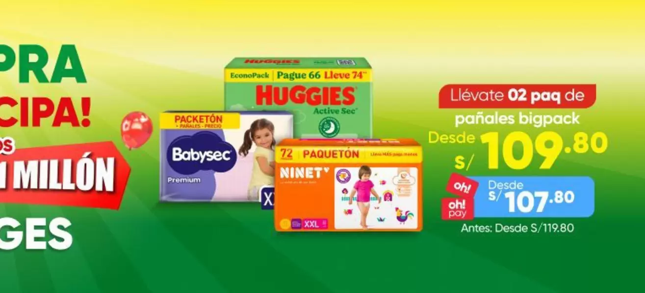 Huggies - pañales bigpack