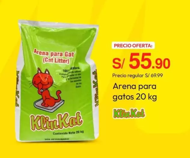 Klin Kat - Arena para gatos 20 kg
