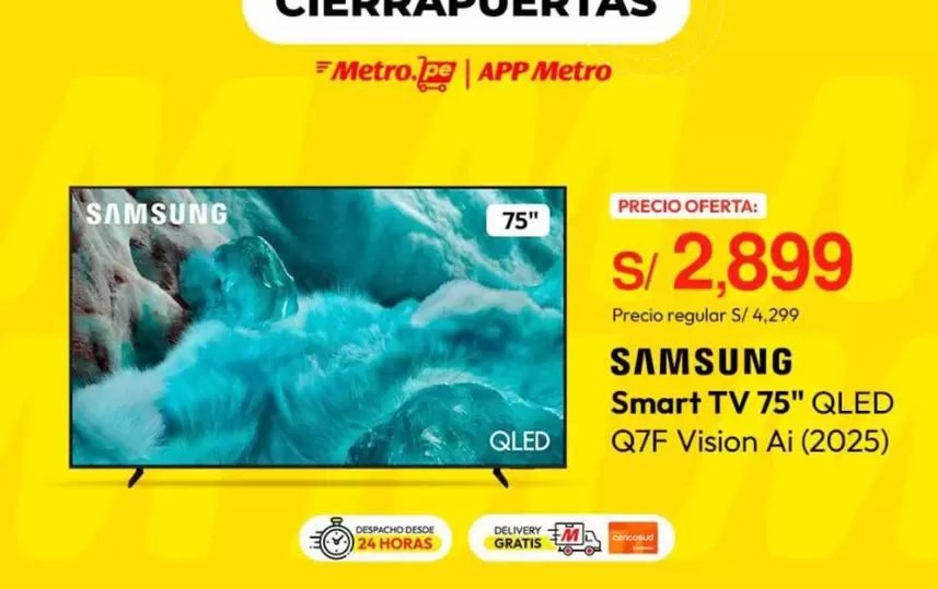 Samsung - Smart TV 75" QLED Q7F Vision Ai (2025)