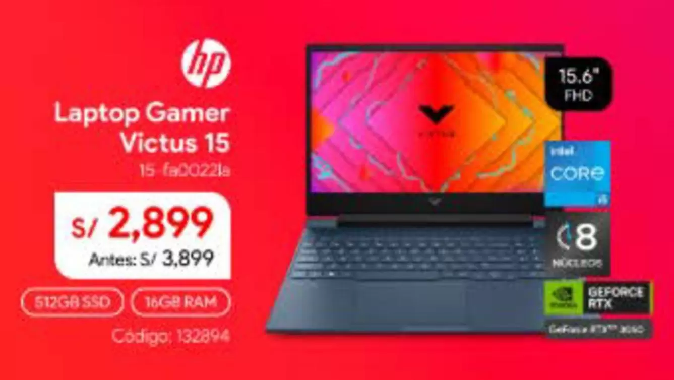 Hp - Laptop Gamer Victus 15