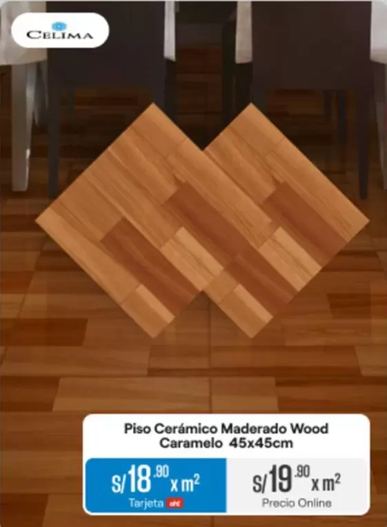 Piso Cerámico Maderado Wood