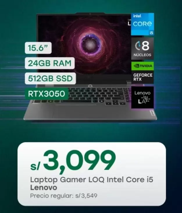 Lenovo - Laptop Gamer LOQ Intel Core i5