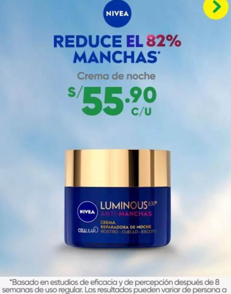 Nivea - LUMINOUS ANTI-MANCHAS Crema reparadora de noche