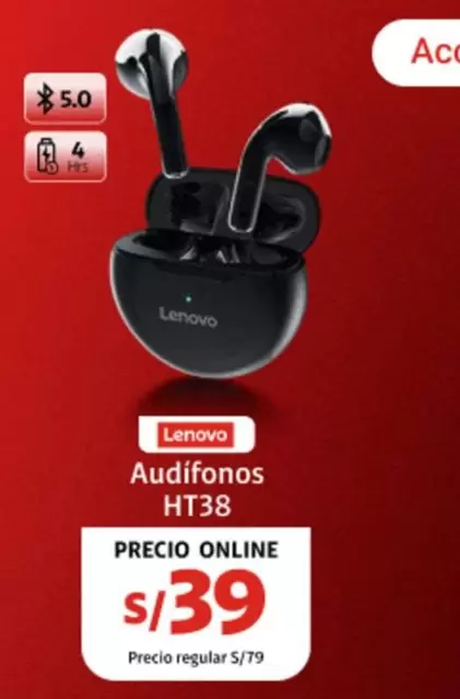 Lenovo - Audífonos HT38