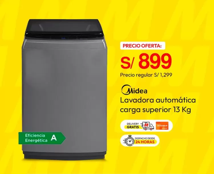 Lavadora automática carga superior 13 Kg