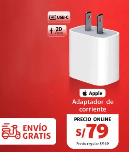 Apple - Adaptador de corriente