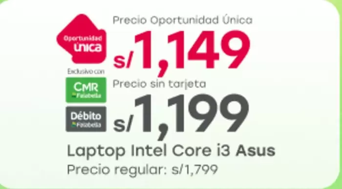 Asus - Laptop Intel Core i3