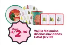 Casa Joven - Vajilla Melamine diseños navideños