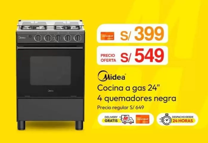 Cocina a gas 24"