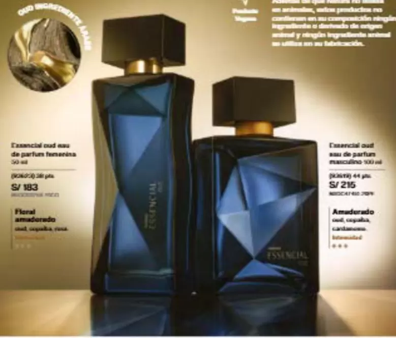 Essencial - oud de parfum feminina, oud eau de parfum masculino