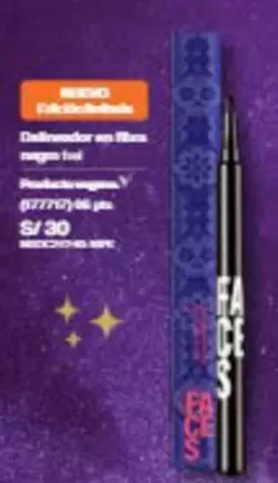 Faces - Delineador en fibra negro Inti