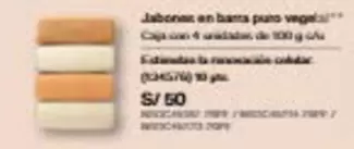 Jabones en barra puro vegetal