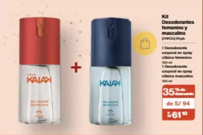 Kaiak - Desodorantes femenino y masculino