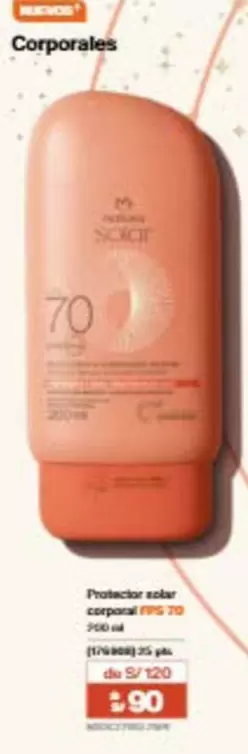 Protector solar corporal FPS 70
