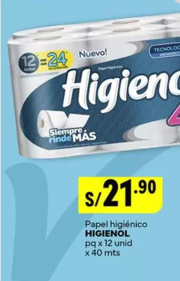 Higienol - Papel higiénico