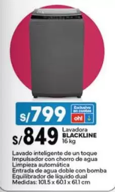 Exclusive - Lavadora BLACKLINE