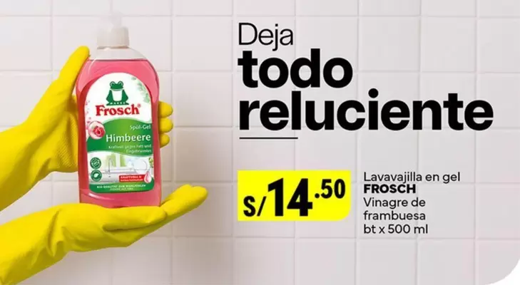 Lavavajilla en gel frambuesa