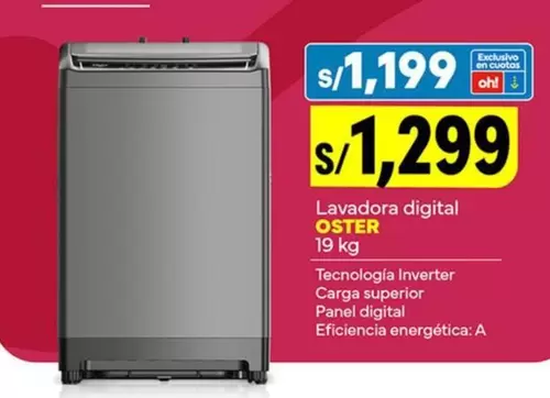 Oster - Lavadora digital