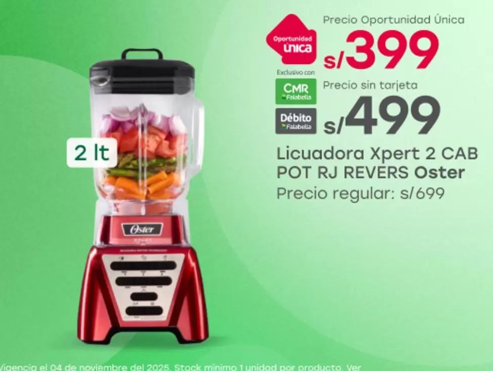 Oster - Xpert 2 CAB POT RJ REVERS