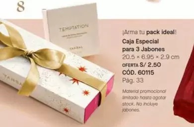 Temptation - Caja Especial para 3 Jabones