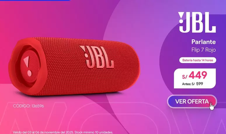 JBL - Flip 7 Rojo