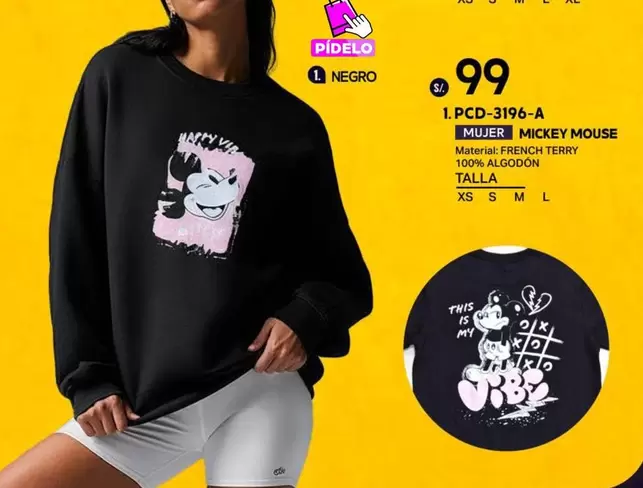 Mickey Mouse - 1.PCD-3196-A MUJER MICKEY MOUSE