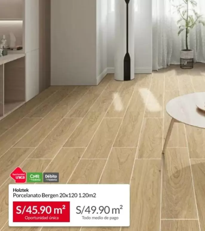 Porcelanato Bergen 20x120 1.20m2