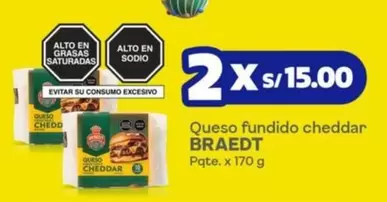 Braedt - Queso fundido cheddar