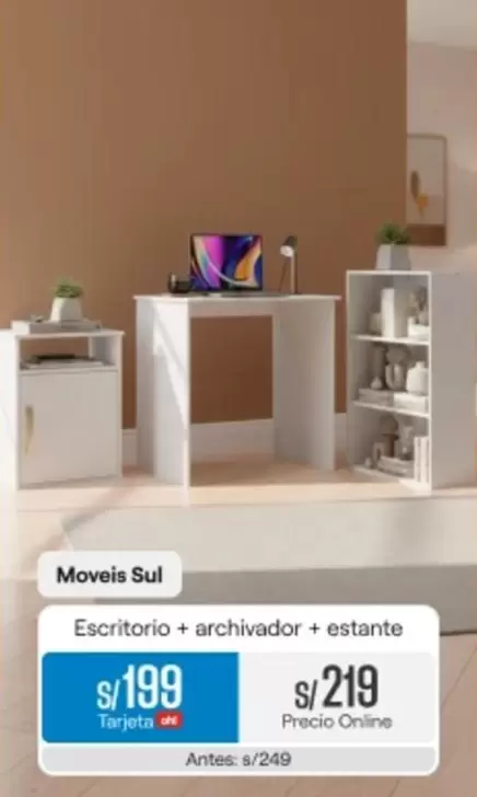 Escritorio + archivador estante