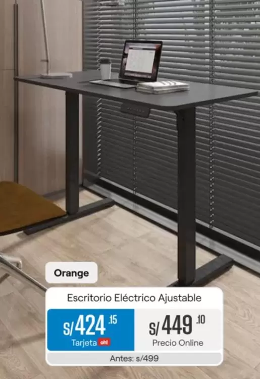 Orange - Escritorio Eléctrico Ajustable