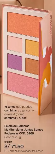 Paleta de Sombras Multifuncional Juntas Somos Poderosas CO0. 6268
