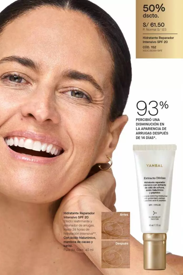 Una - Hidratante Reparador Intensivo SPF 20