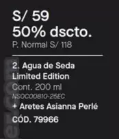 Agua de Seda Limited Edition + Aretes Asianna Perlé