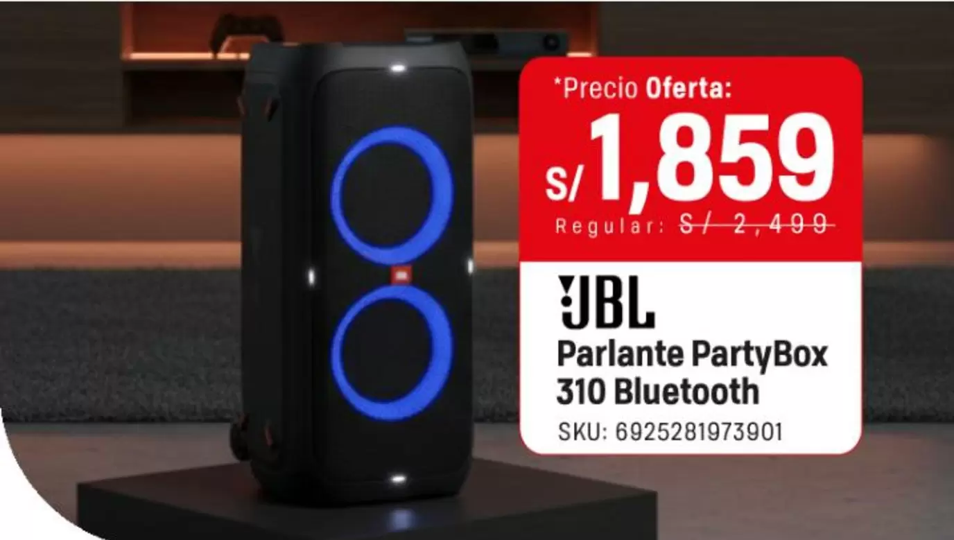 JBL - Parlante PartyBox 310 Bluetooth