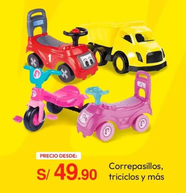 Correpasillos, triciclos y más