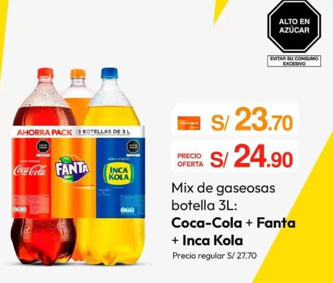 Coca-Cola -  + Fanta + Inca Kola