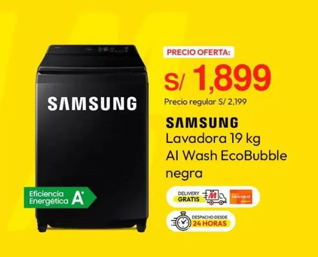 Samsung - Lavadora 19 kg Al Wash EcoBubble