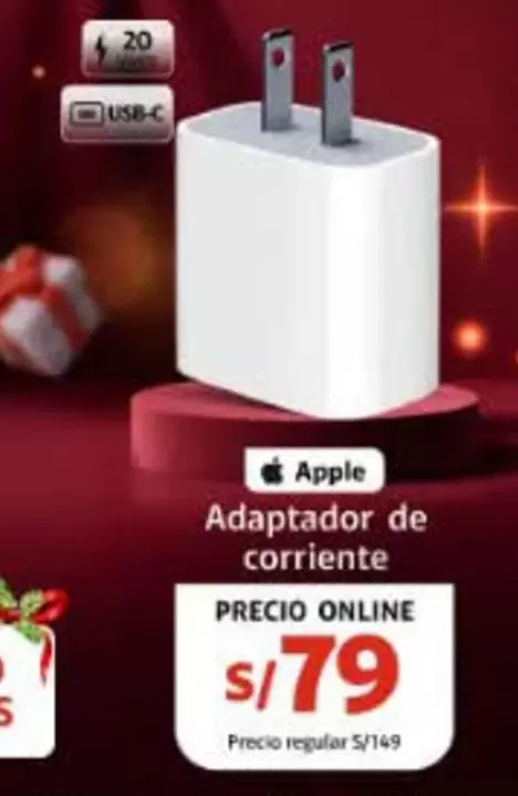 Apple - Adaptador de corriente