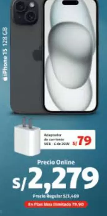 Apple - iPhone 15 128 GB