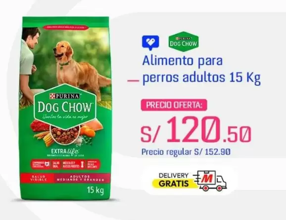 Dog Chow - Alimento para perros adultos 15 Kg