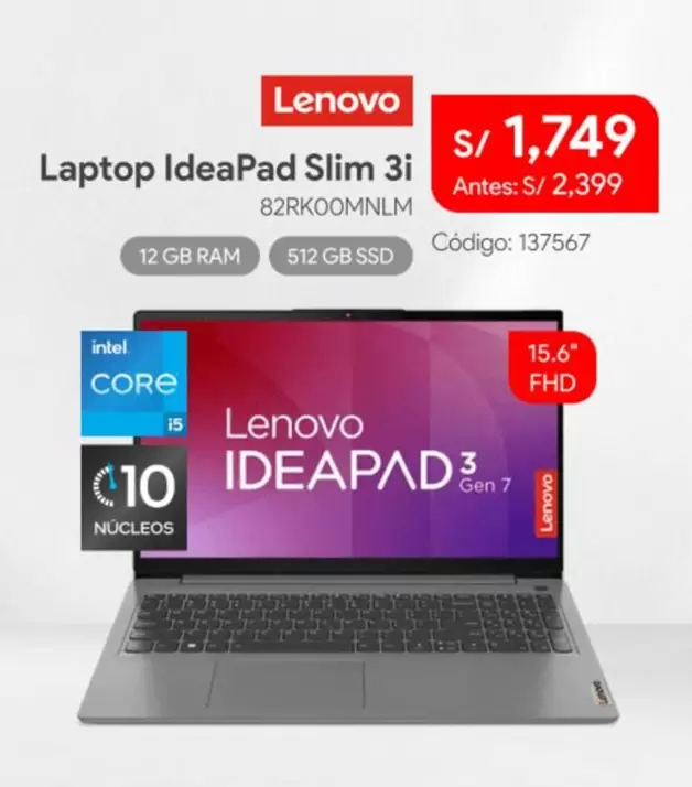 Lenovo - IdeaPad Slim 3i 82RKOOMNLM
