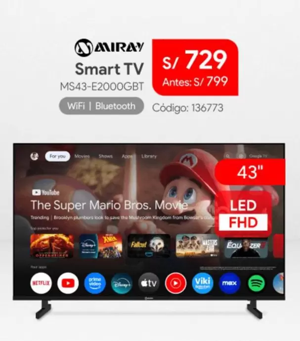 Miray - Smart TV MS43-E2000GBT