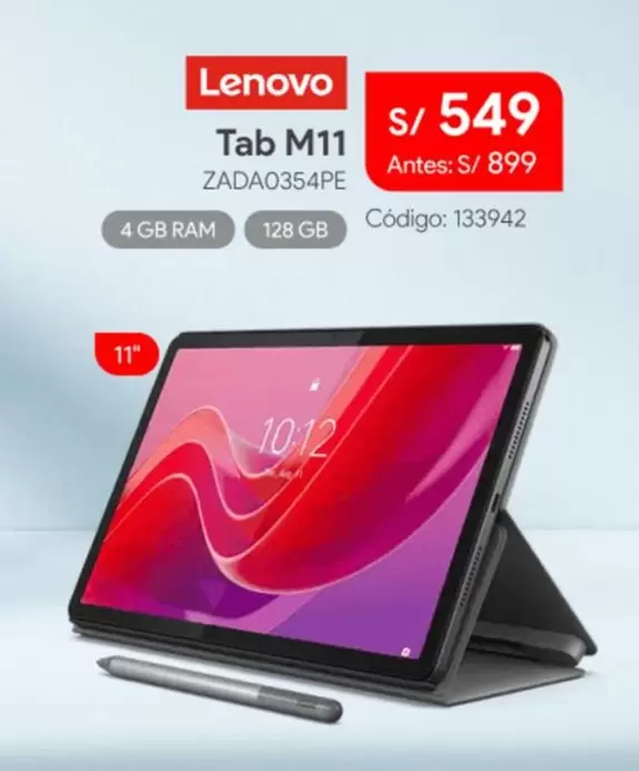 Lenovo - Tab M11 ZADA0354PE