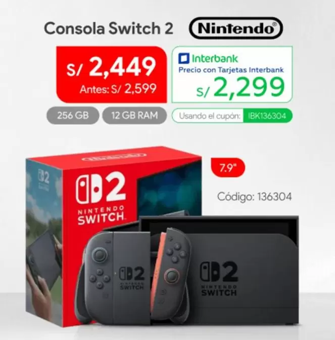 Nintendo Switch - Consola Switch 2