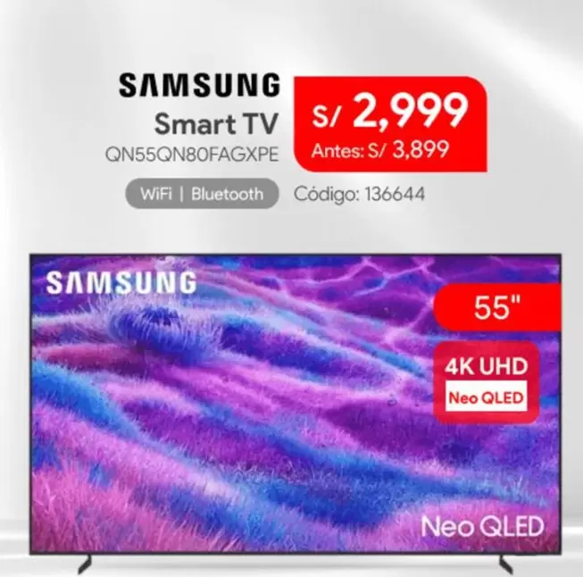 Samsung - Smart TV QN55QN80FAGXPE