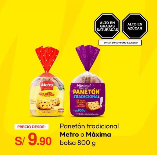 Metro - Panetón tradicional