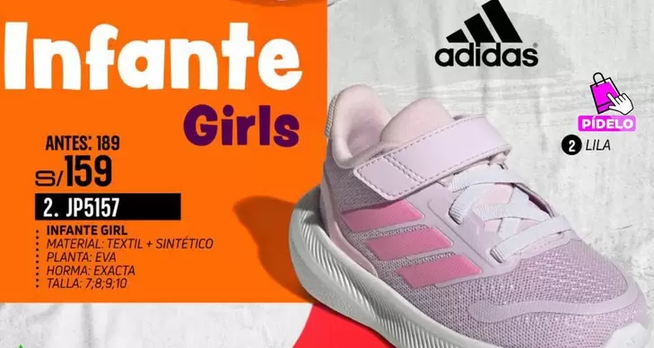 Adidas - Infante Girls JP5157