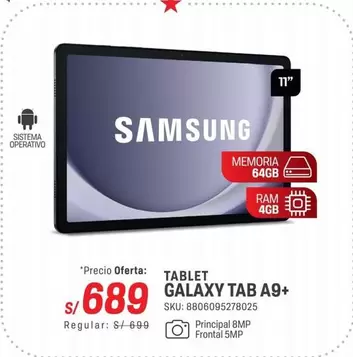 Samsung - GALAXY TAB A9+