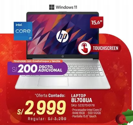 Intel - LAPTOP 8L708UA