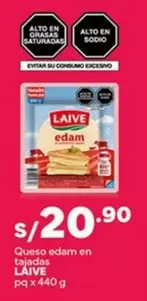 Laive - Queso edam en tajadas